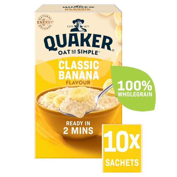 Quaker Oat So Simple Banana Instant Porridge Sachets