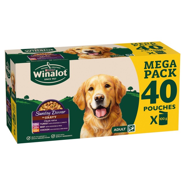 Winalot Sunday Dinner wet dog food, UK version