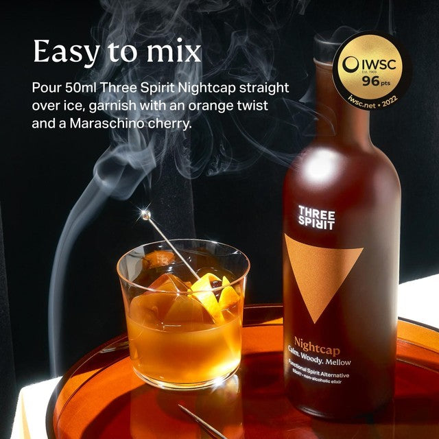 Three Spirit Nightcap non-alcoholic spirit 50cl (British brand)