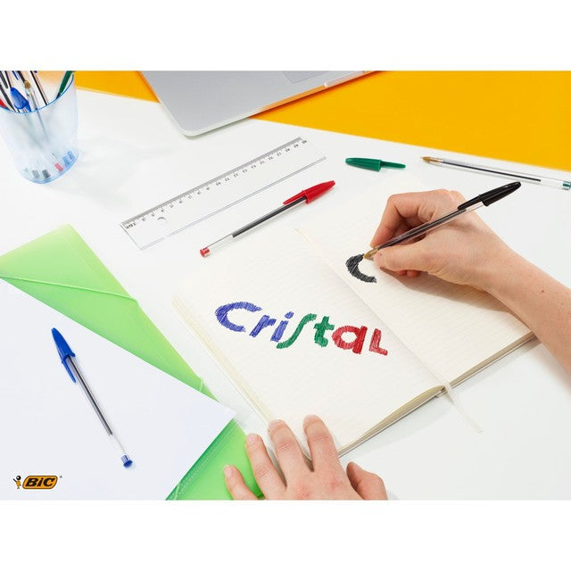 BIC Cristal Original ballpoint pens assorted colors box of 4 - British product