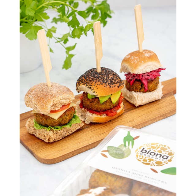 Biona Organic Quinoa Mini Burgers 195g - British product