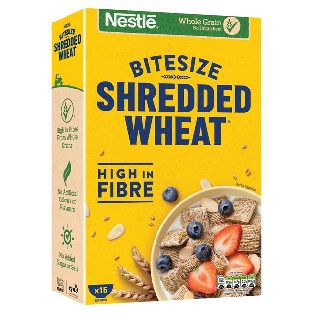 Nestle Shredded Wheat Bitesize Cereal 625g (British brand)