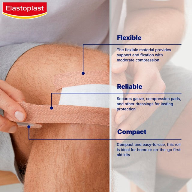 Elastoplast fabric strapping tape 3m x 2.5cm - British product