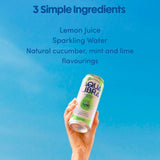 Aqua Libra cucumber mint lime sparkling water 4x330ml cans - British product