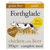 Forthglade wet dog food chicken with liver and veg 395g - British product