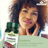 Natures Aid cranberry supplement tablets 5000mg, imported from the UK
