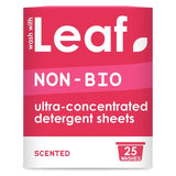 Wash with Leaf non bio laundry sheets 25 sheets (British brand)