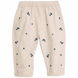 M&S floral embroidered cream baby jeans 6-9 months, imported from the UK