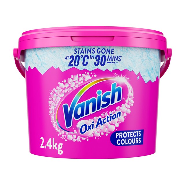 Vanish Oxi Action Fabric Stain Remover Powder Colours 2.4kg (British brand)