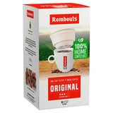Rombouts Original compostable one cup filter coffee, imported from the UK