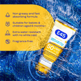 E45 kids and baby sun cream SPF 50+ - British product
