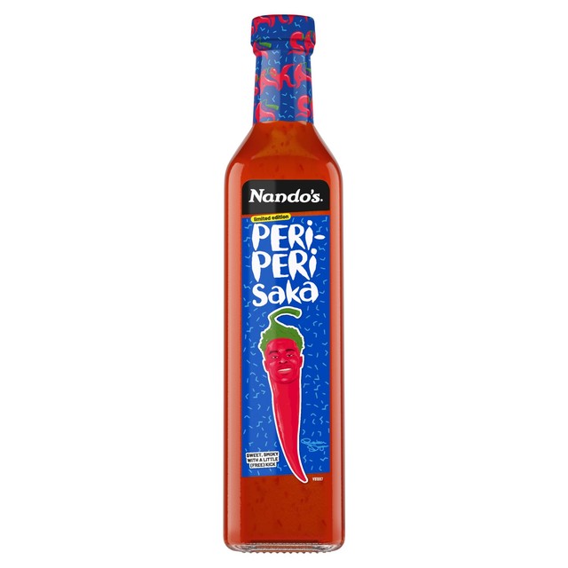 Nando's Saka PERi-PERi Sauce bottle - British product
