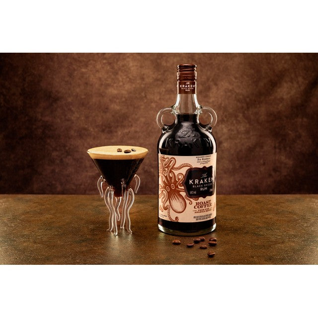 Kraken black spiced rum roast coffee 70cl, UK version