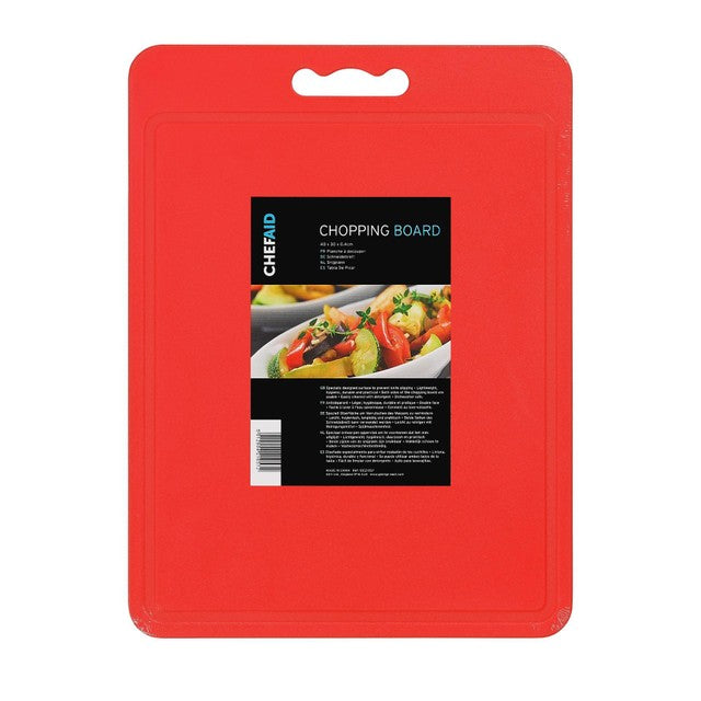 Chef Aid red chopping board 40x30cm - British product