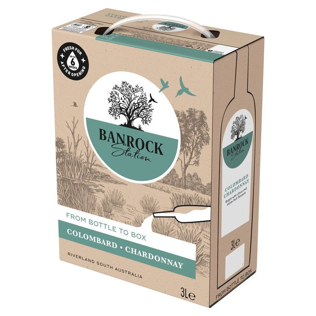 Banrock Station Colombard Chardonnay boxed white wine 3L - British product