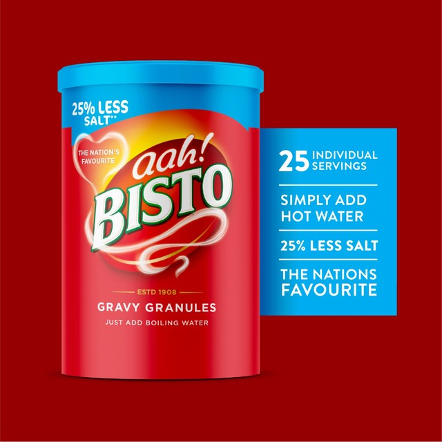 Bisto Reduced Salt Gravy Granules - British product