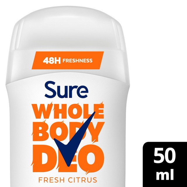Sure Women's Deodorant Stick Fresh Citrus 50ml (British brand)