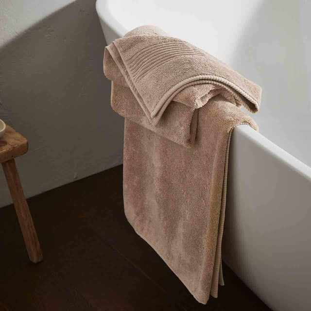 M&S Egyptian cotton bath sheet in mocha, imported from the UK
