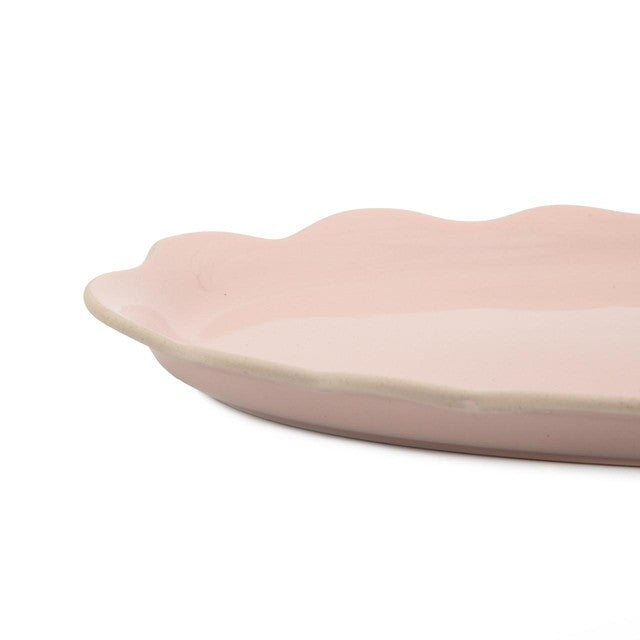 Jamie Oliver Big Love Pass-Me Platter pink stoneware platter 35x20cm, UK version