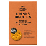 The Drinks Bakery Mature Cheddar Chilli & Almond savoury biscuits 110g (British brand)