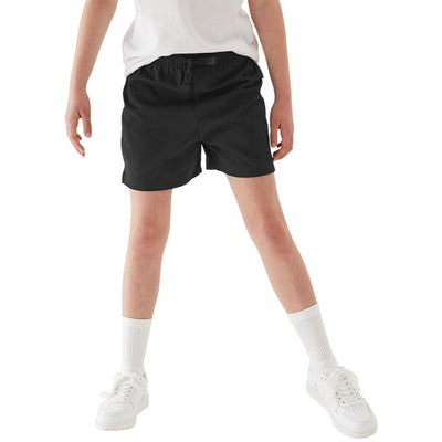 Shorts noirs en coton pur unisexes M&S pour l'éducation physique, 3-4 ans