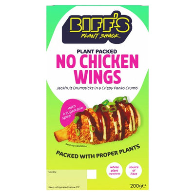 M&S Biff's Plant Shack Plant Packed No Chicken Wings Vegan Snack 200g- Buy online at McGrocer