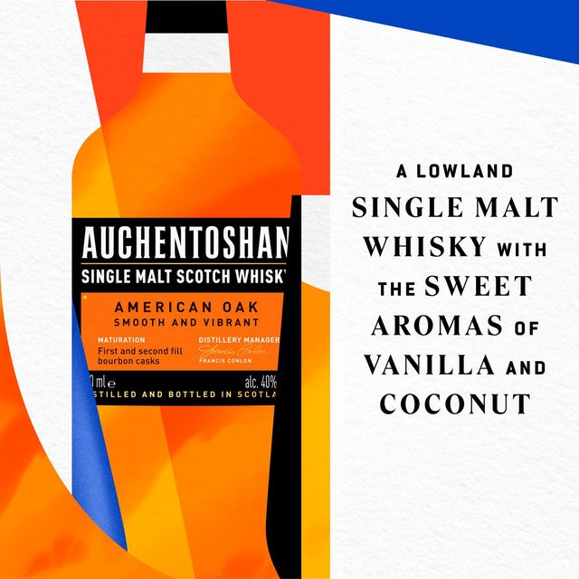 Auchentoshan American Oak Single Malt Scotch Whisky 70cl - British product