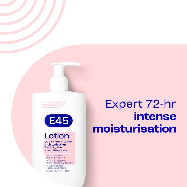 E45 Moisturising Body Lotion for Dry & Sensitive Skin 500ml - British product