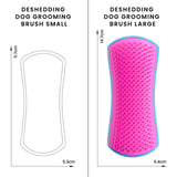 Tangle Teezer De-shedding Dog Grooming Brush Blue Pink, imported from the UK