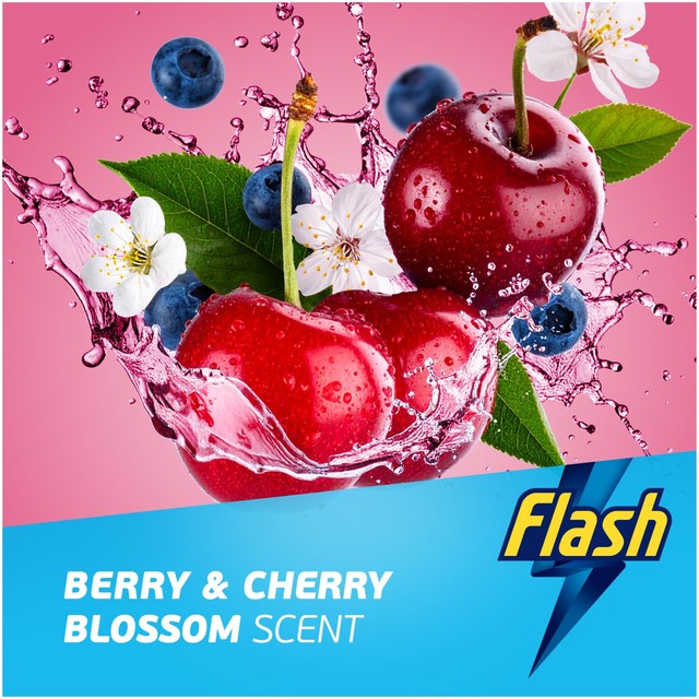 Flash floor cleaner Berry and Cherry Blossom - British product
