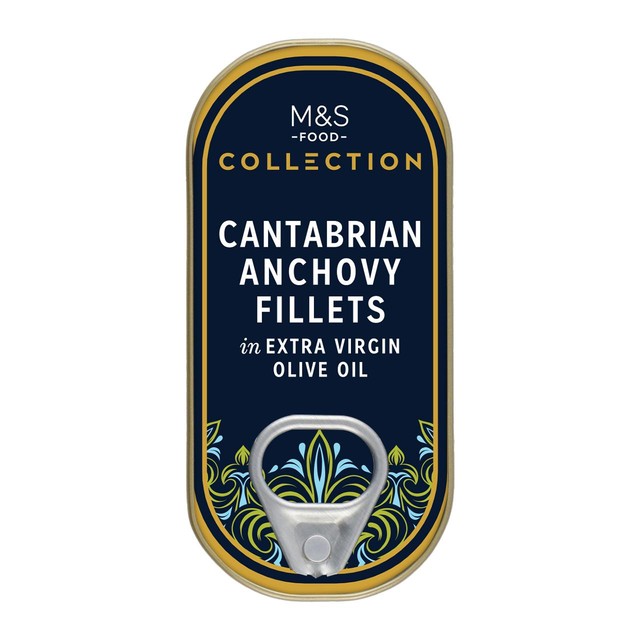 M&S Cantabrian anchovy fillets 30g, imported from the UK