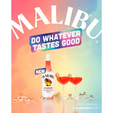 Malibu strawberry flavoured rum liqueur 70cl, imported from the UK