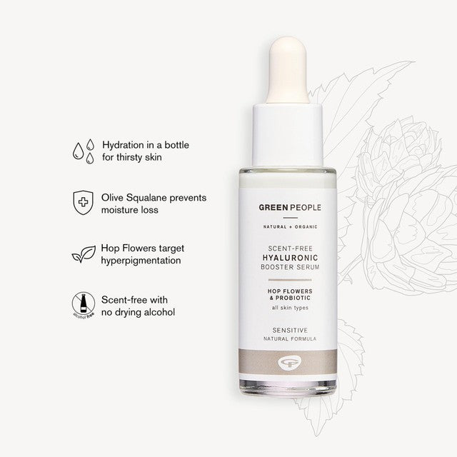 Green People Hyaluronic Booster Serum Nordic Roots 28ml, UK version