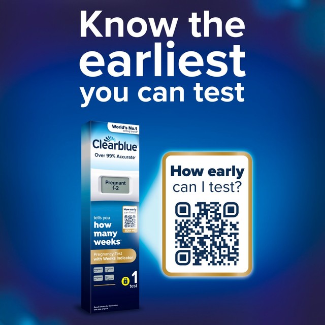 Clearblue digital pregnancy test with weeks indicator - British product