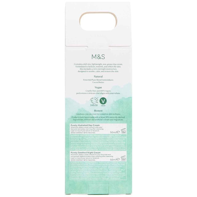 M&S Pure moisturiser duo day and night - British product