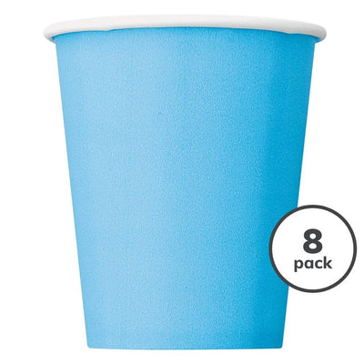 M&S Unique Party Powder Blue Paper Party Cups 8 Pack- Buy online at McGrocer