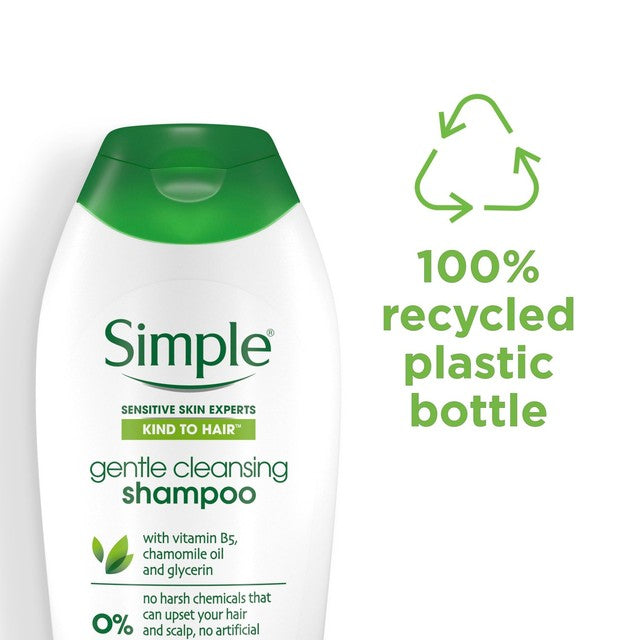 Simple gentle care shampoo for sensitive scalp 400ml (British brand)