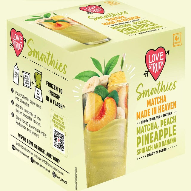 Love Smoothie Love Struck Matcha Smoothie Mix 4 x 120g, UK version