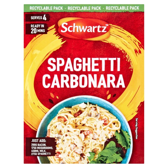 Schwartz Spaghetti Carbonara recipe mix 32g (British brand)