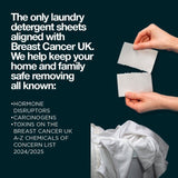 The Lab Co. non bio fragrance free laundry detergent sheets 64 loads (British brand)
