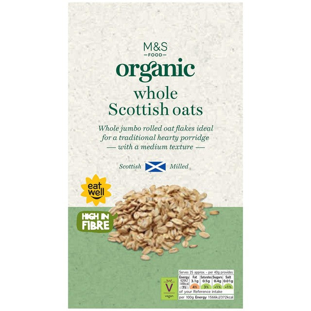 M&S organic whole Scottish oats 1kg, imported from the UK