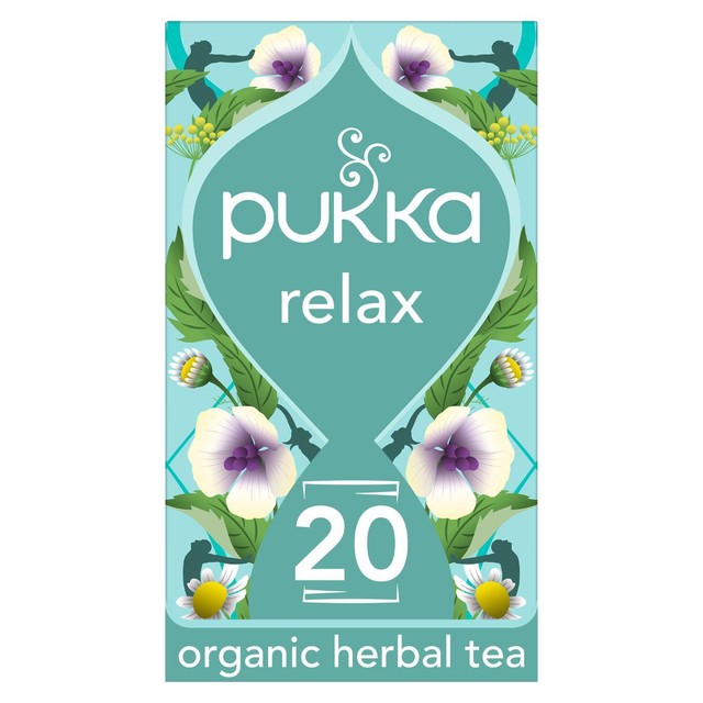 Pukka Relax Tea with Chamomile x20 tea bags, imported from the UK