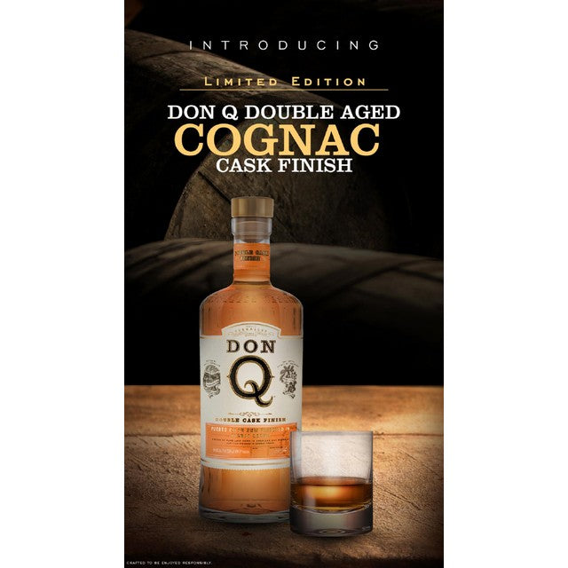 Don Q double aged cognac cask finished rum 70cl - British product