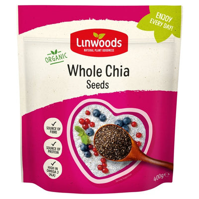 Linwoods Organic Whole Chia Seeds 400g