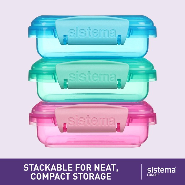 Sistema lunch food storage containers 3x200ml (British brand)