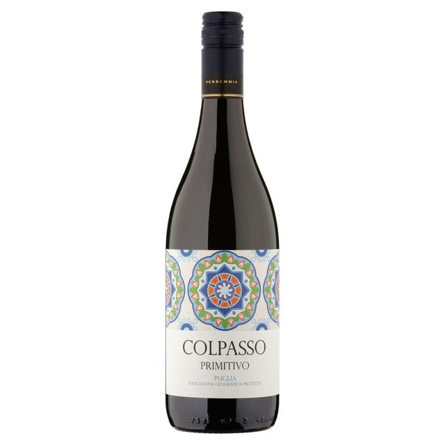 Colpasso Primitivo Red Wine 75cl - British product