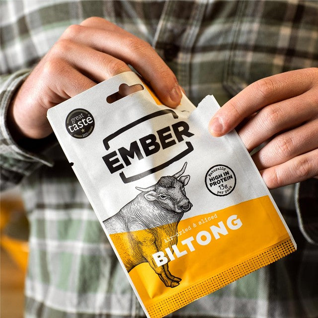 Ember original flavour beef biltong 25g - British product