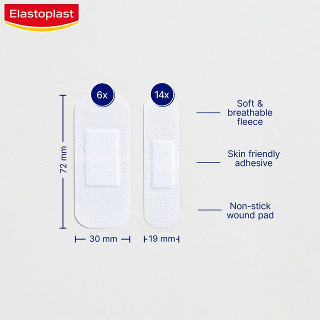 Elastoplast Sensitive Hypoallergenic Plasters 20 Pack - British product