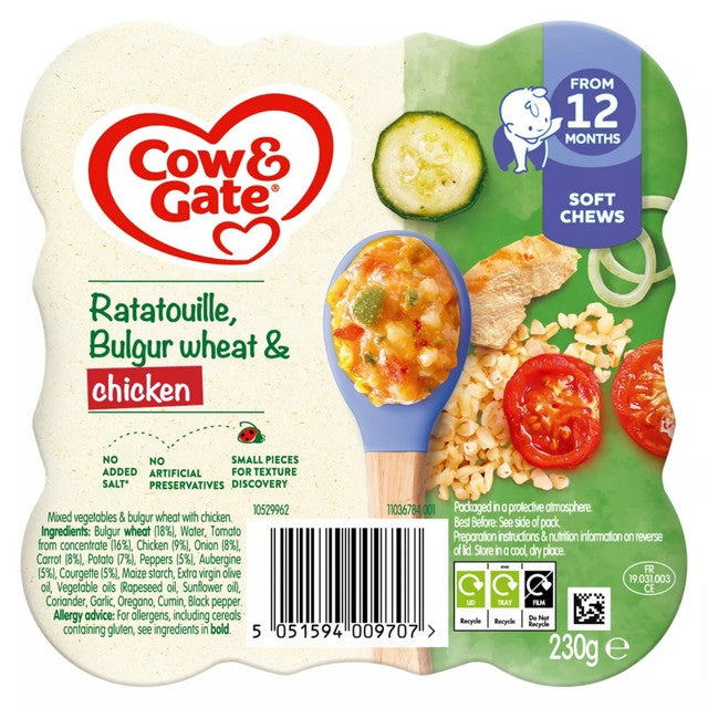 Cow & Gate Ratatouille Chicken Baby Food 230g - British product