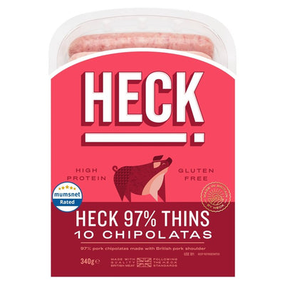 M&S Heck Saucisses chipolatas 97% porc fines sans gluten 340g - Acheter en ligne chez McGrocer